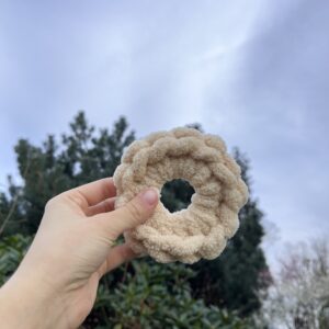 Puffy scrunchies - béžová
