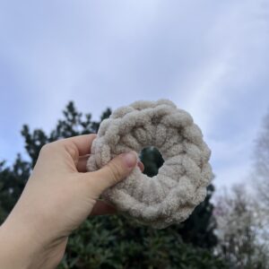 Puffy scrunchies - cappuccino
