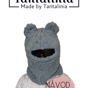 Návod na lyžařskou kuklu - medvěd