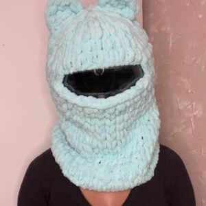 Pletená kukla Teddy - světle tyrkysová